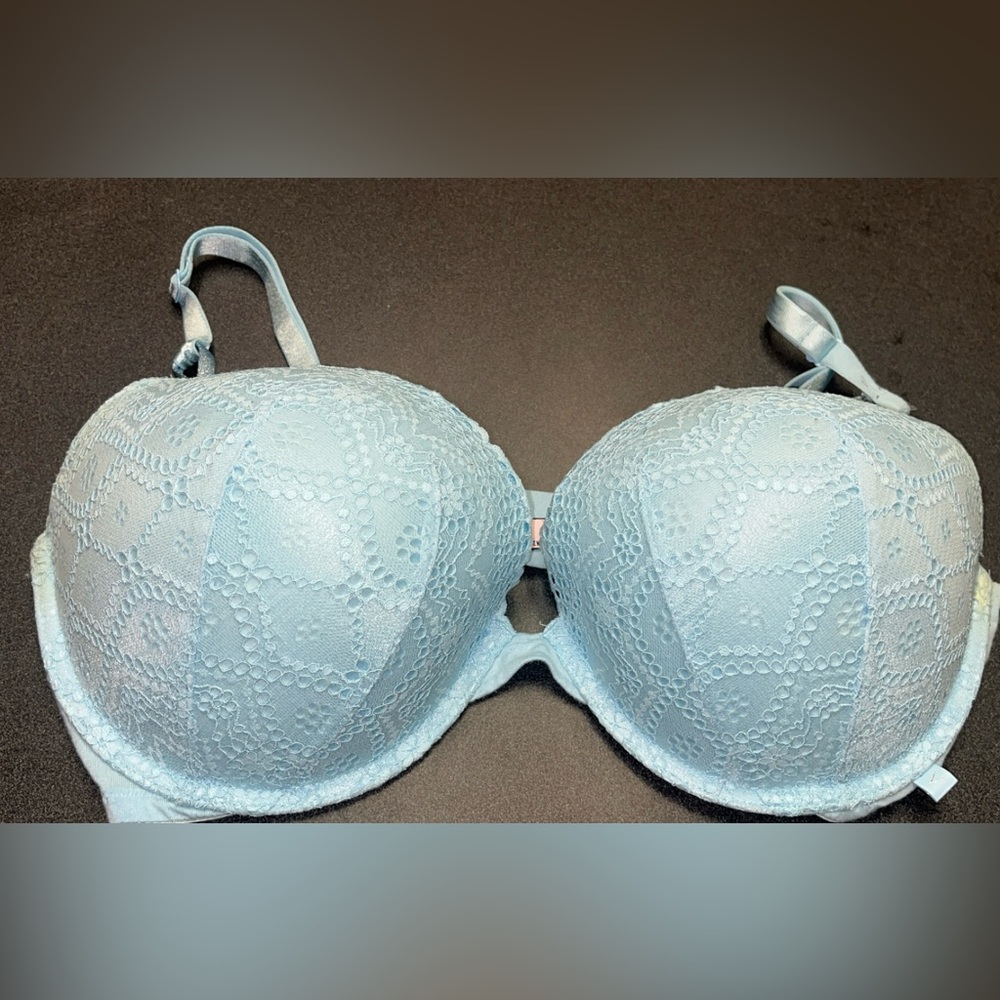 Victoria's Secret Light Blue Lace Bra